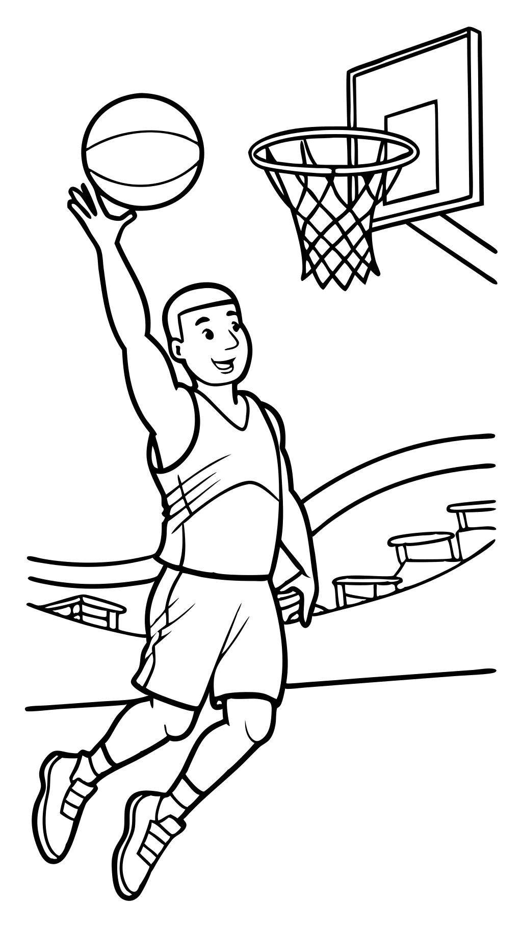 coloriage des joueurs de basket-ball